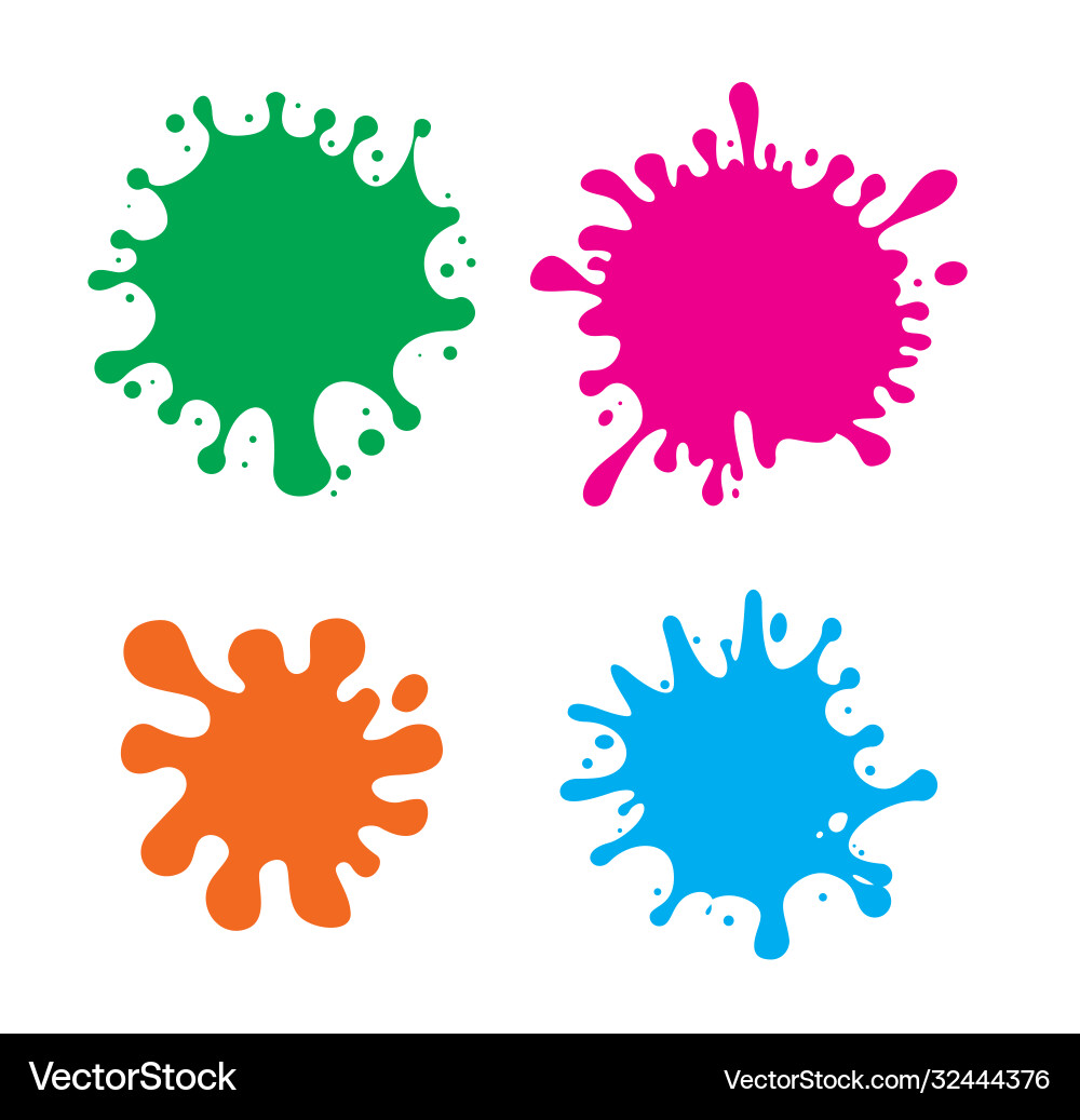 Multicolored blots Royalty Free Vector Image - VectorStock