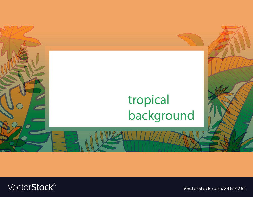 Trendy horizontal background decorated by frame