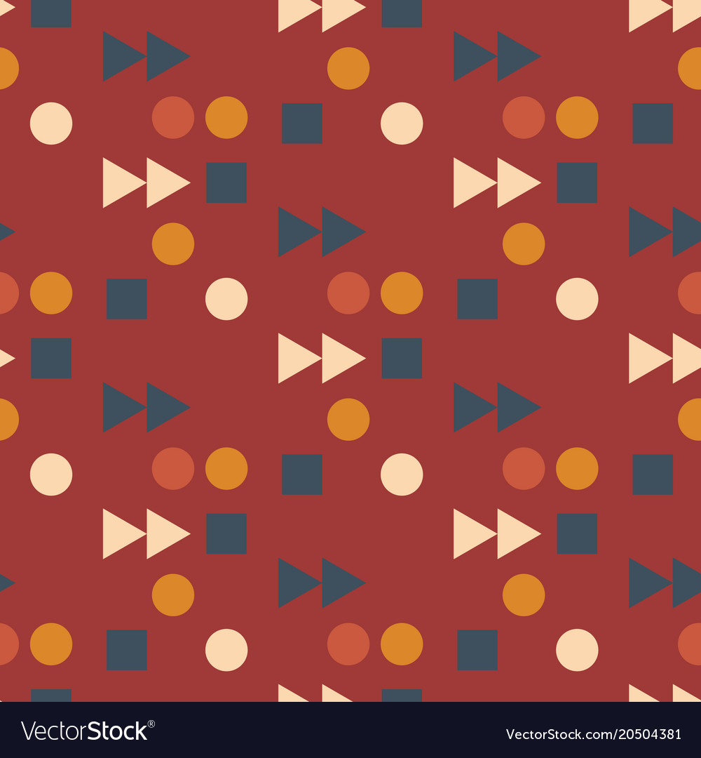 Vintage play fast forward seamless pattern