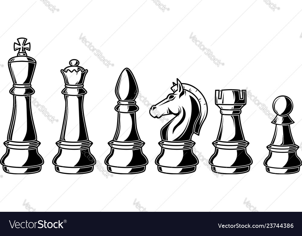 Chess board with figures in white background, Stock image