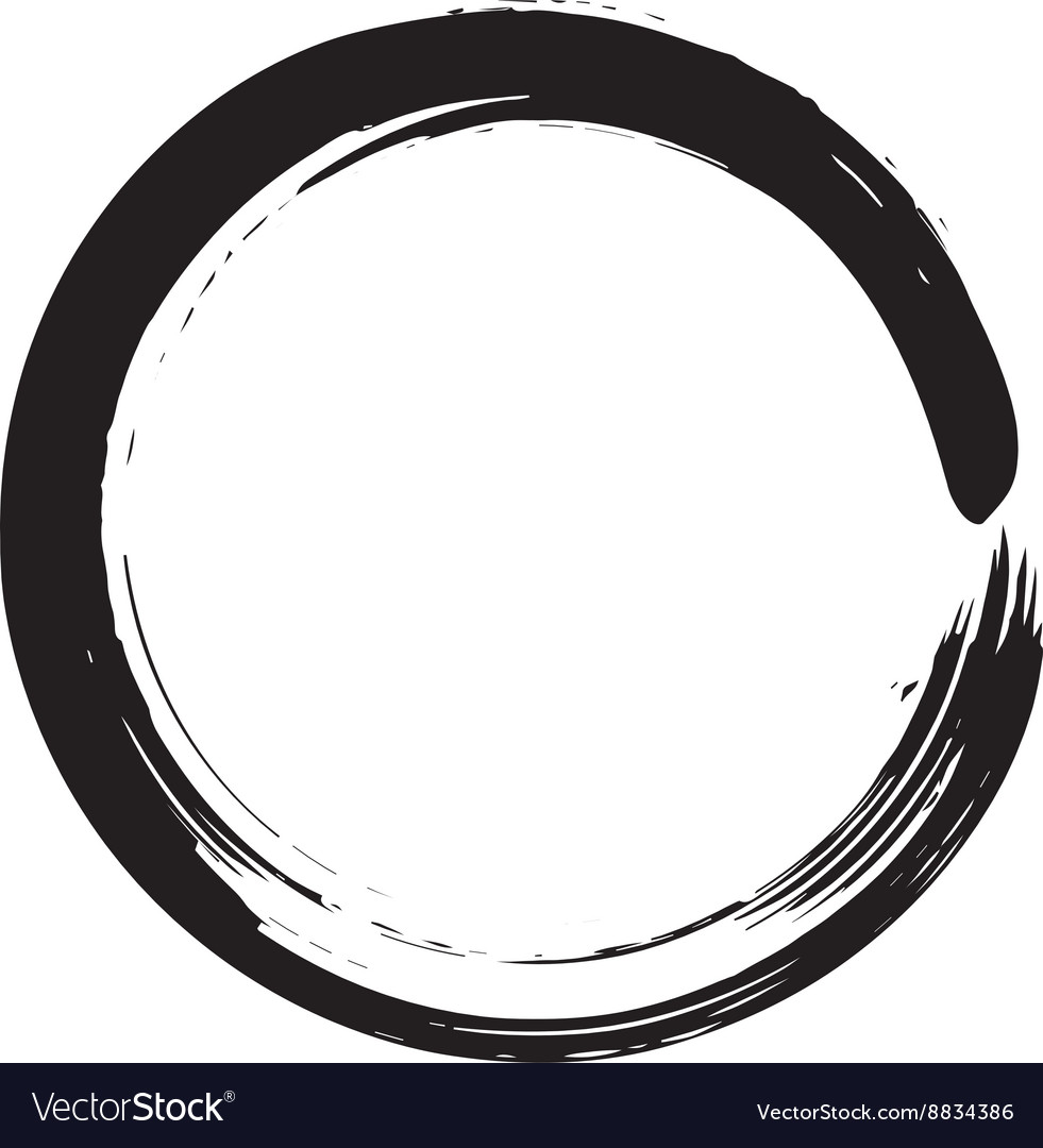 Circle shape black grunge background Royalty Free Vector