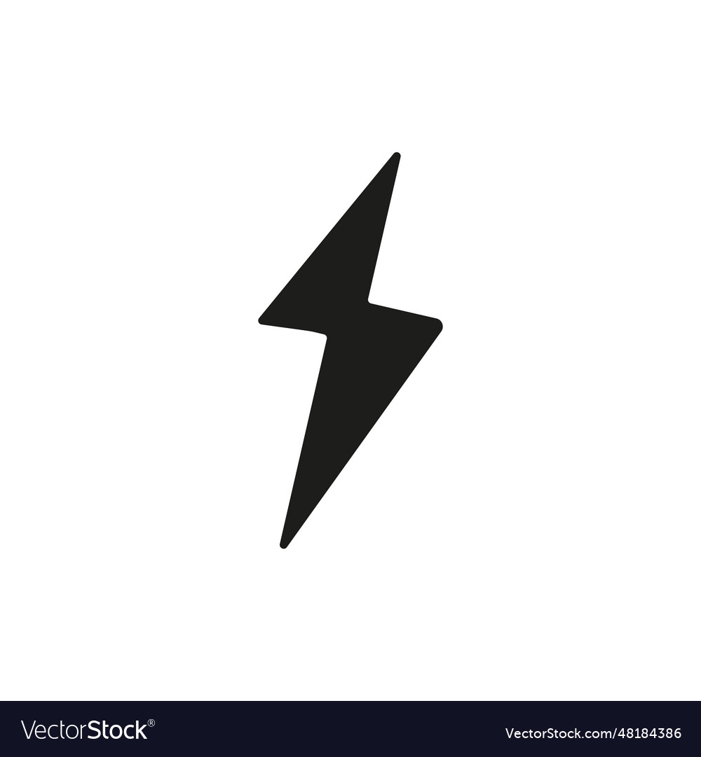 Lighting simple icon Royalty Free Vector Image