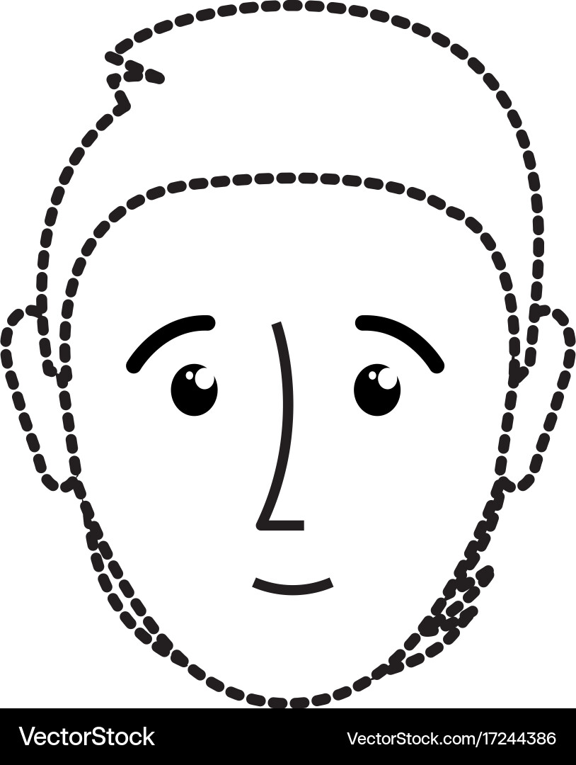 Man head Royalty Free Vector Image - VectorStock