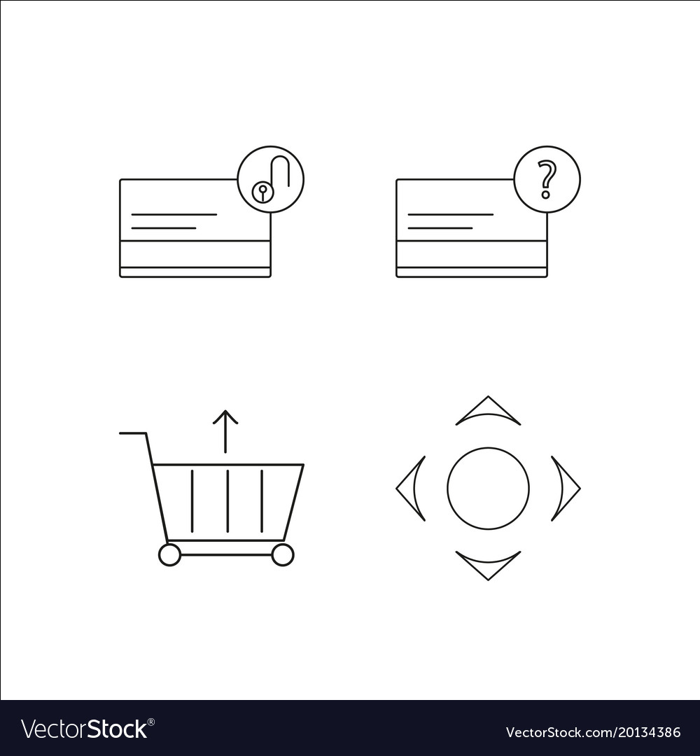 Web simple linear icon setsimple outline icons