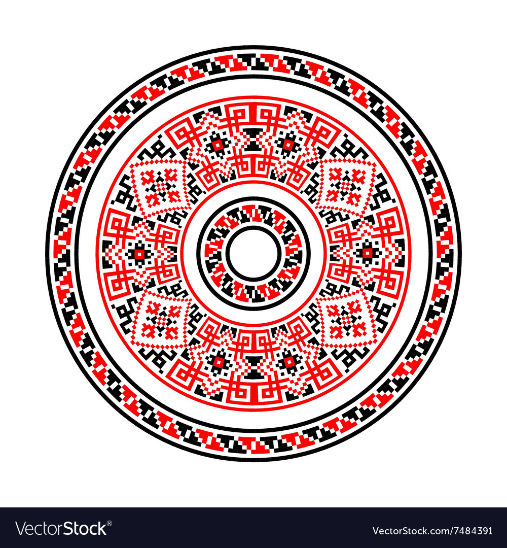 Circular pattern in traditional style