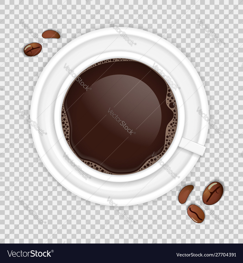 Coffee Cup And Beans Royalty Free Vector Image