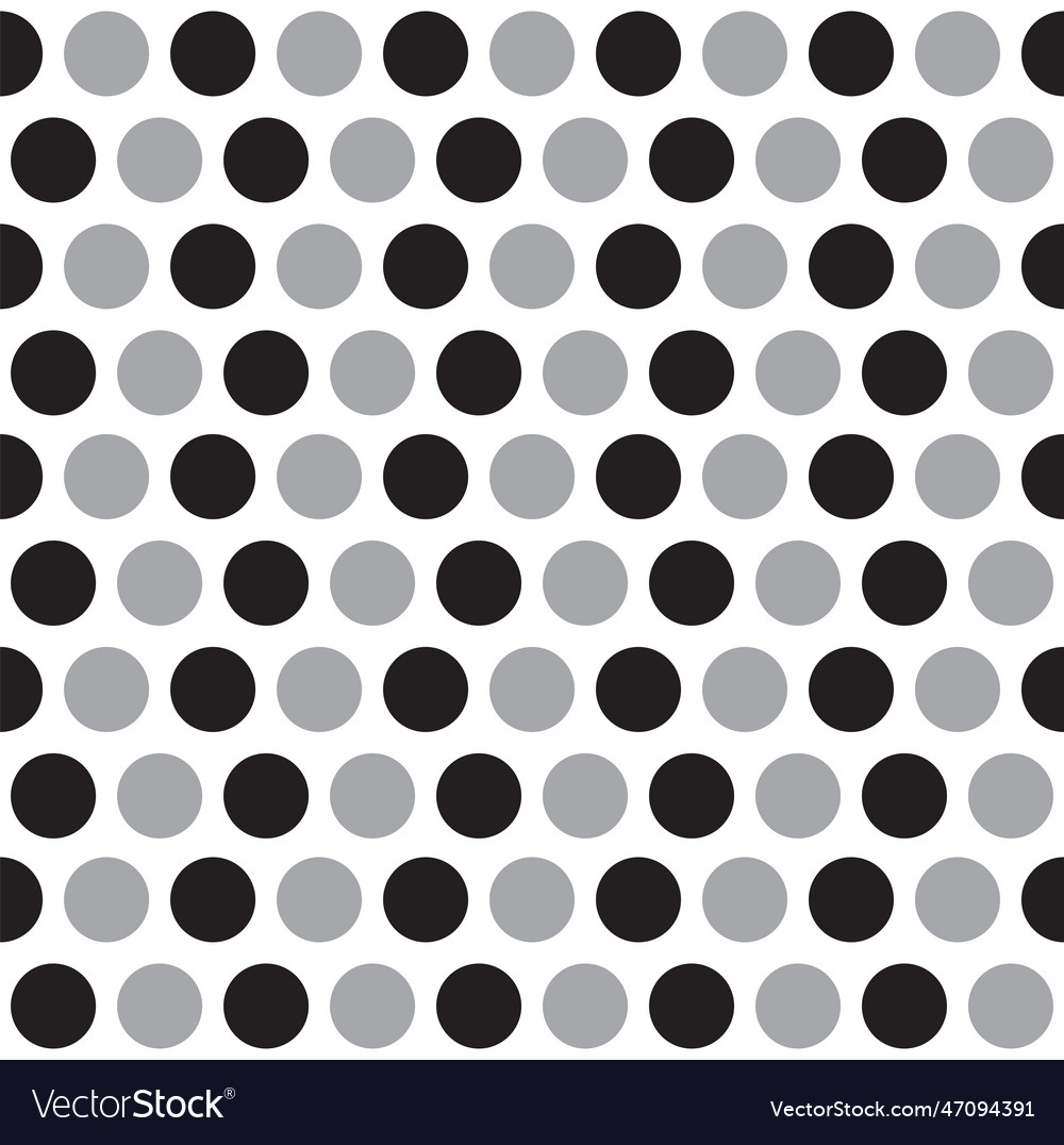 Cute black white grey polkadot circle round