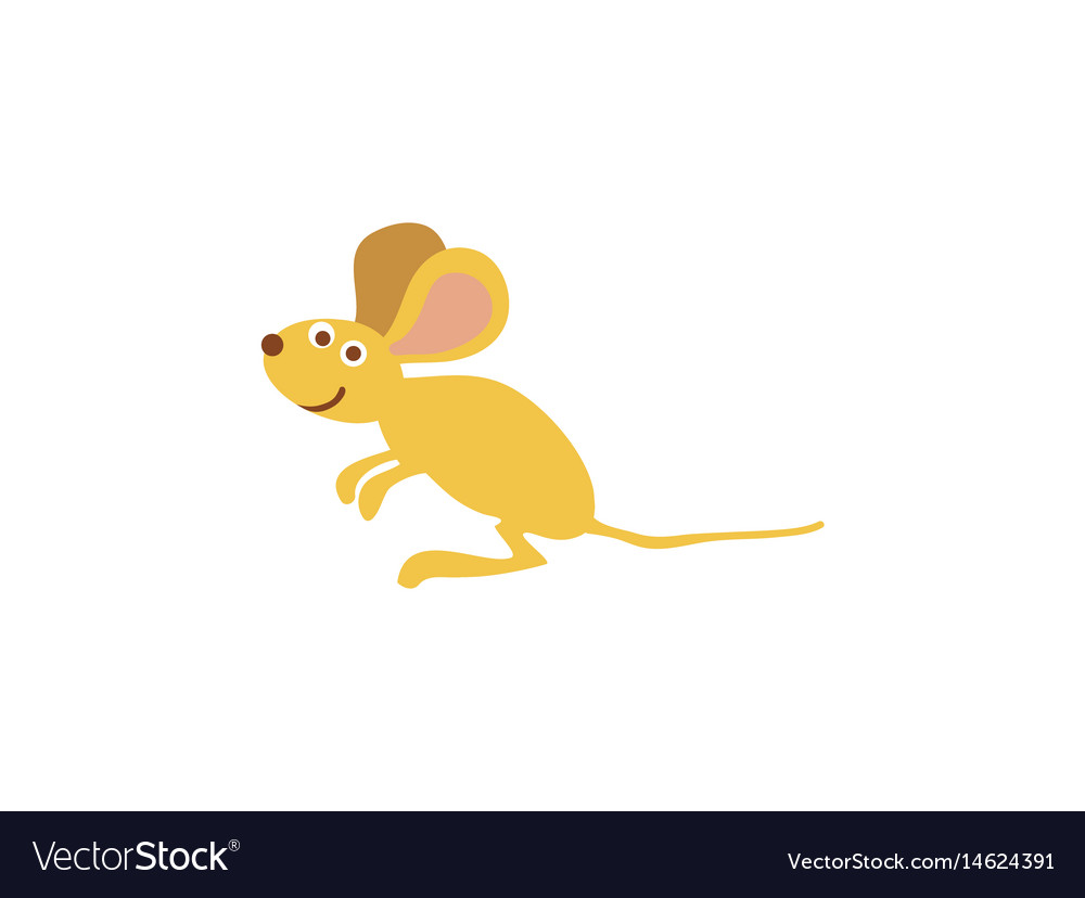 Funny field mouse personage