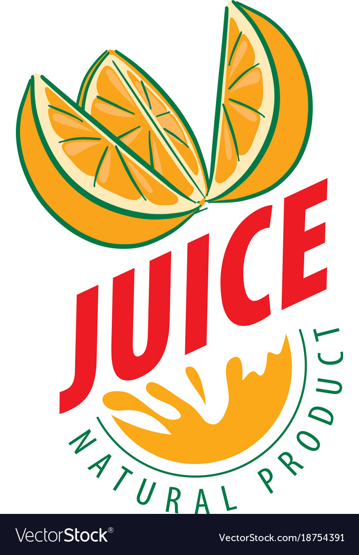 Logo of fresh juice Royalty Free Vector Image - VectorStock