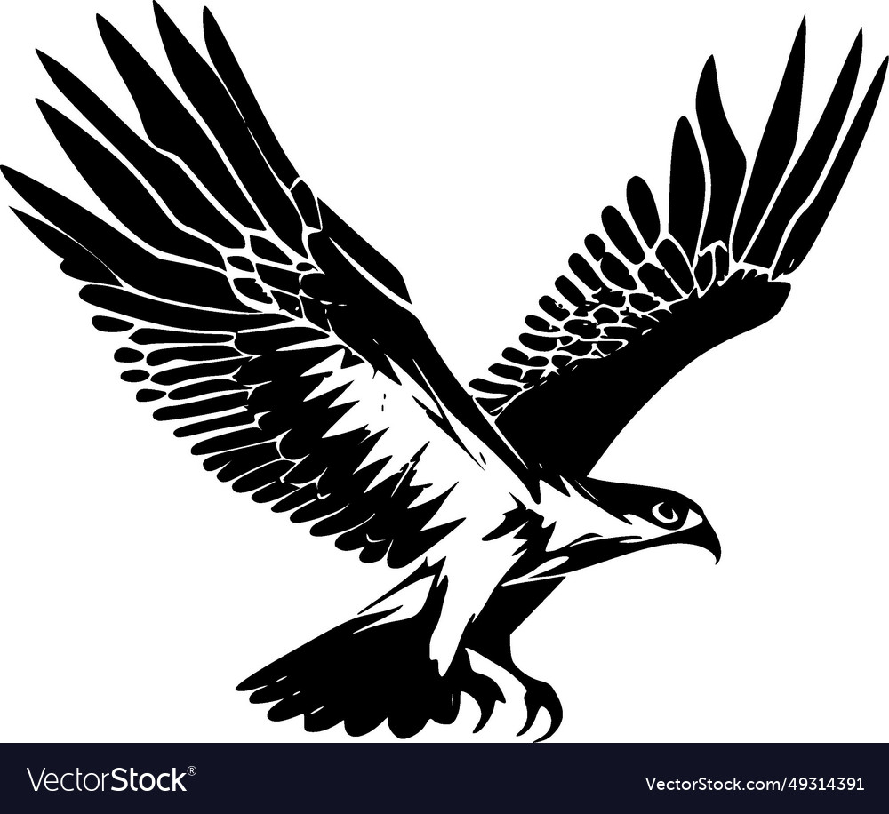 Osprey - minimalist and simple silhouette Vector Image