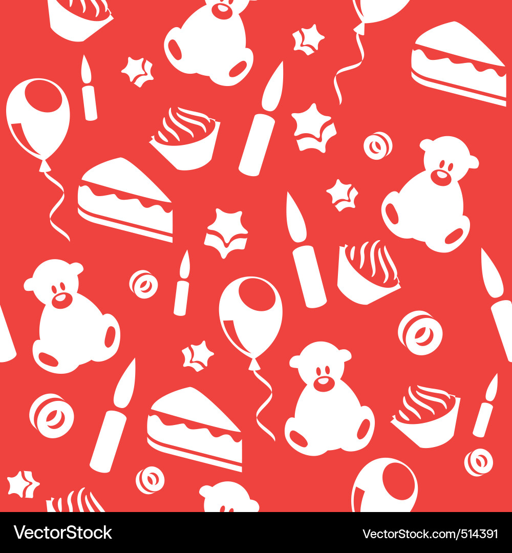 Seamless pattern with teddy bears Royalty Free Vector Image