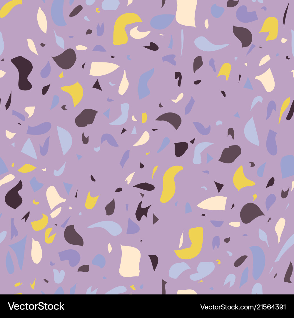 Set terrazzo seamless pattern marble tile Vector Image