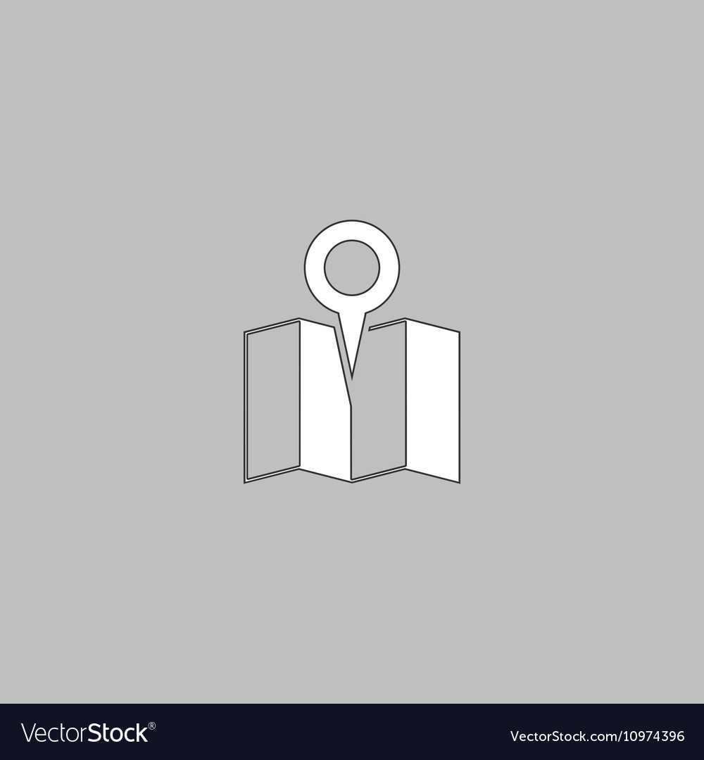 Location computer symbol Royalty Free Vector Image