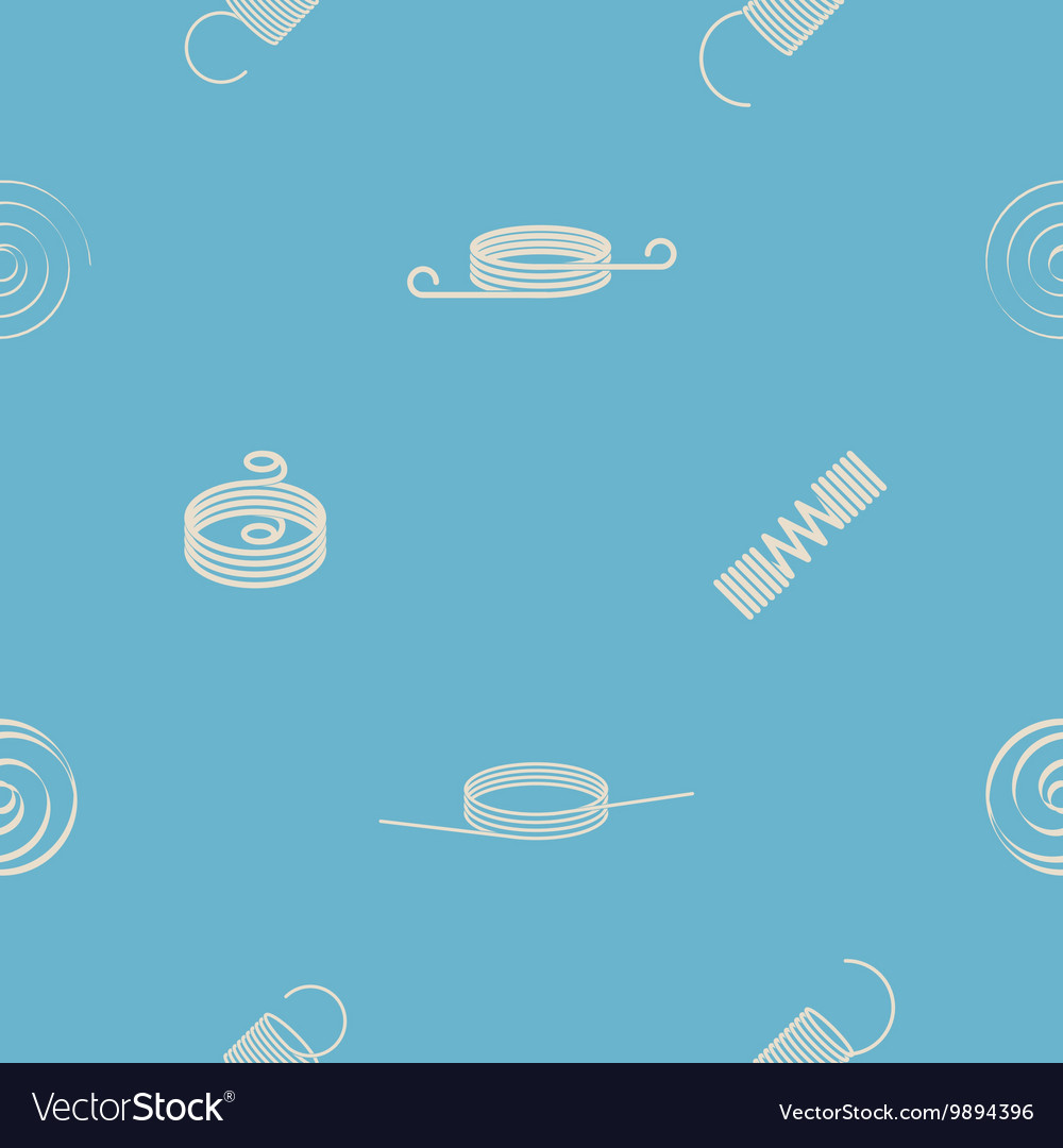 Seamless pattern with springs