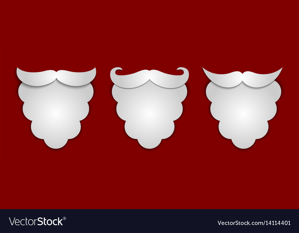 abstract snow paper santas