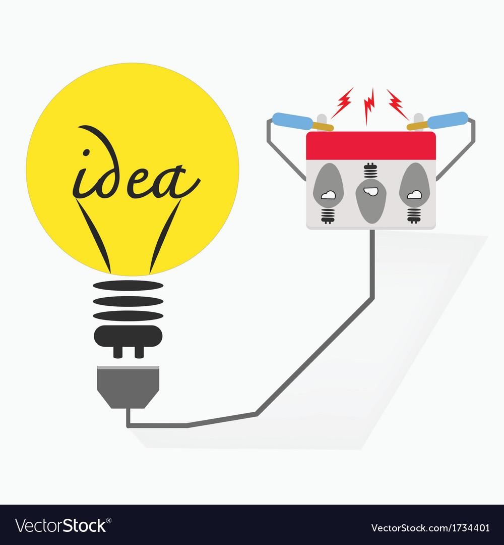 Bulb electricideas concept