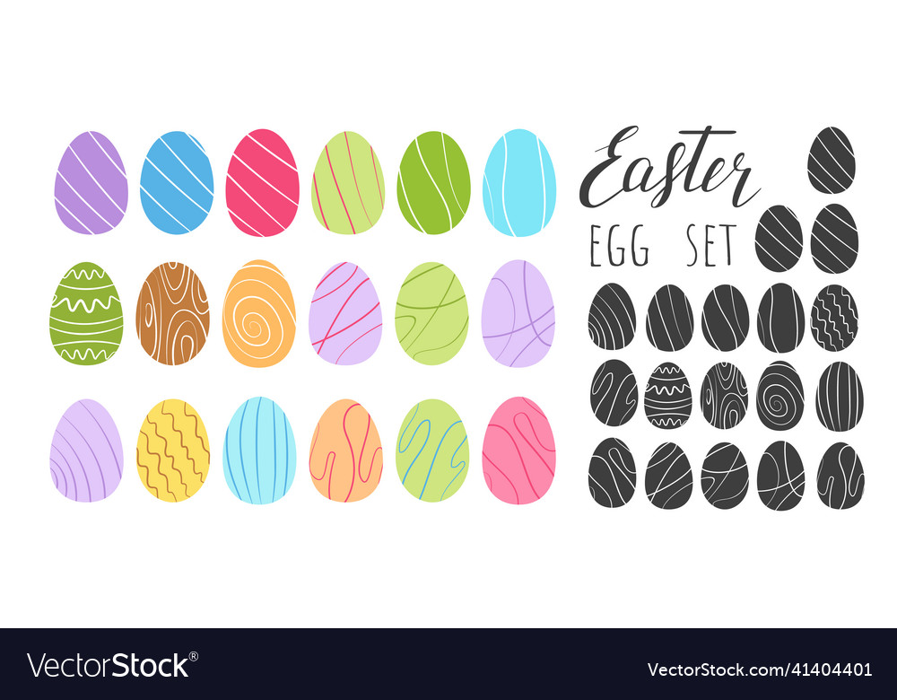 Easter eggs icons