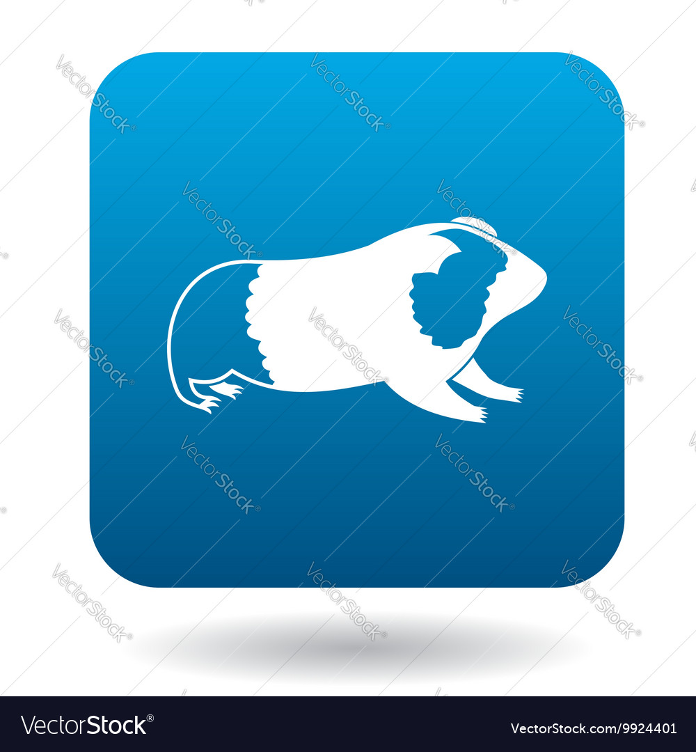 Guinea pig icon simple style Royalty Free Vector Image