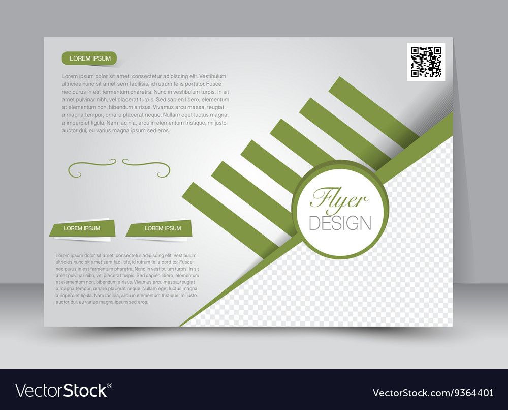 Landscape billboard flyer or brochure template Vector Image