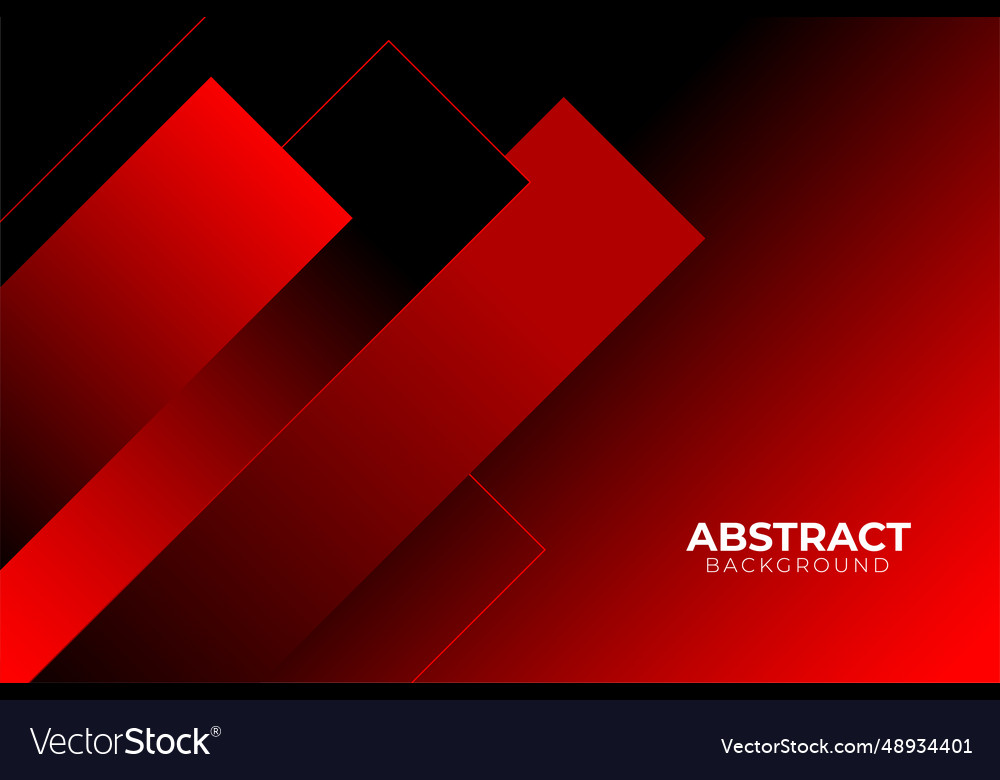 Red gradient geometric shape background vector image Red gradient geometric shape background