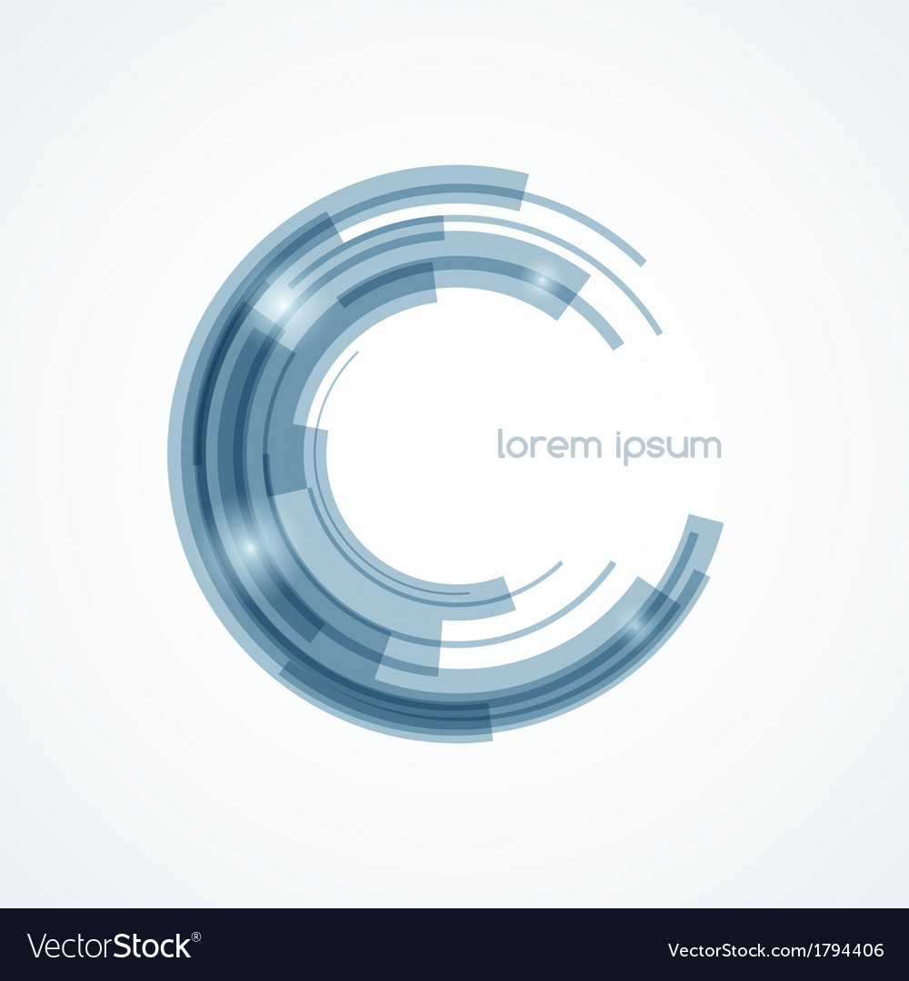 Abstract round element Royalty Free Vector Image