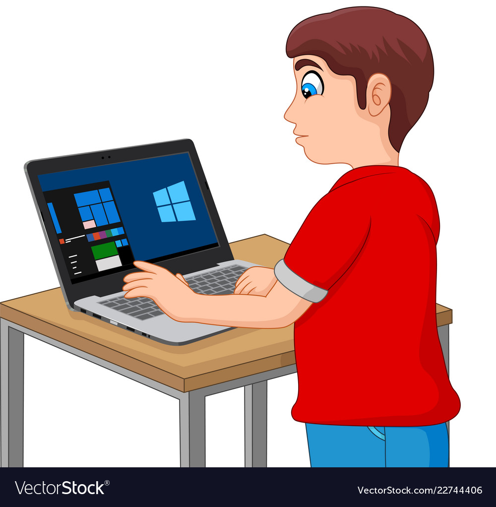 computer test clip art