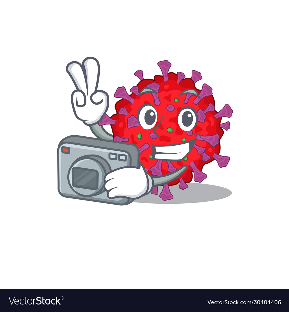 Coronavirus particle mascot design