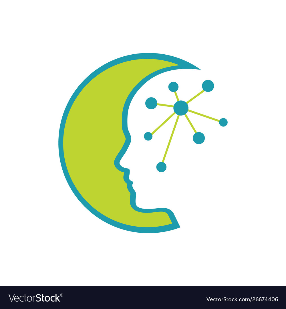 Intelligence tech colorful mind head health logo