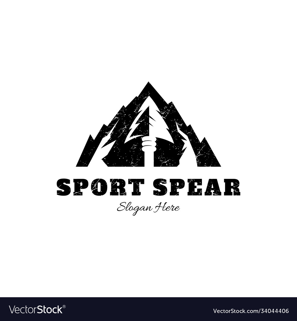 Mountain tribal logo Royalty Free Vector Image