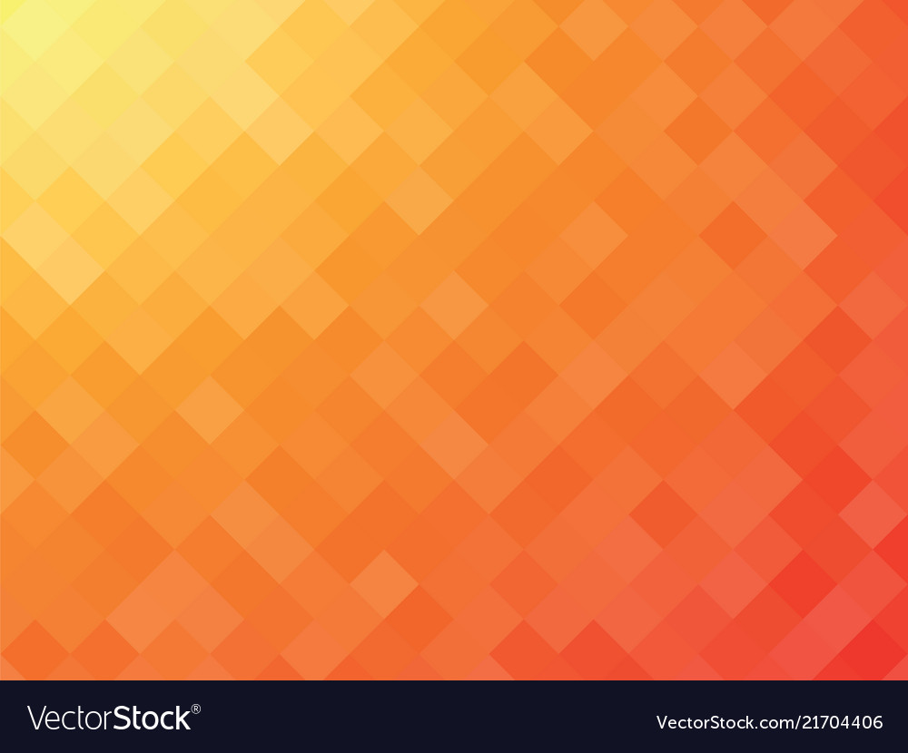 Orange Mosaic Background Royalty Free Vector Image