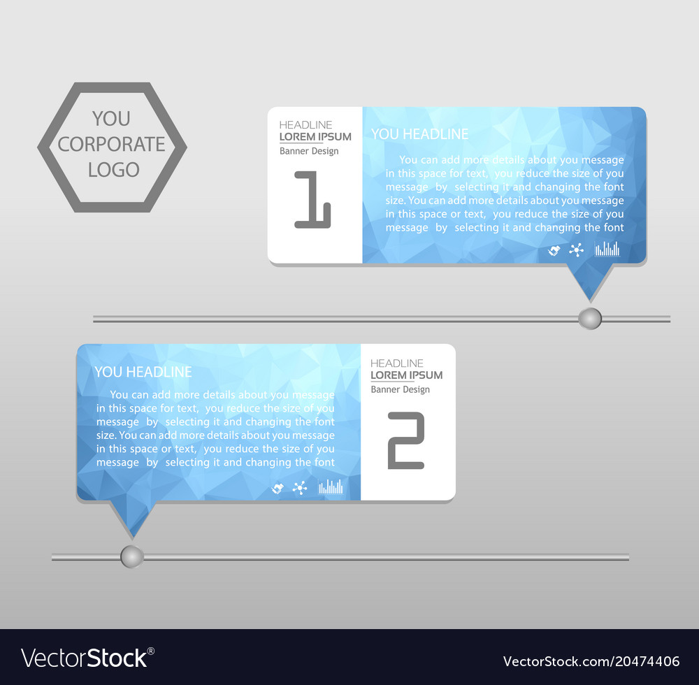 Timeline Infographics Banner Template Modern Info Vector Image