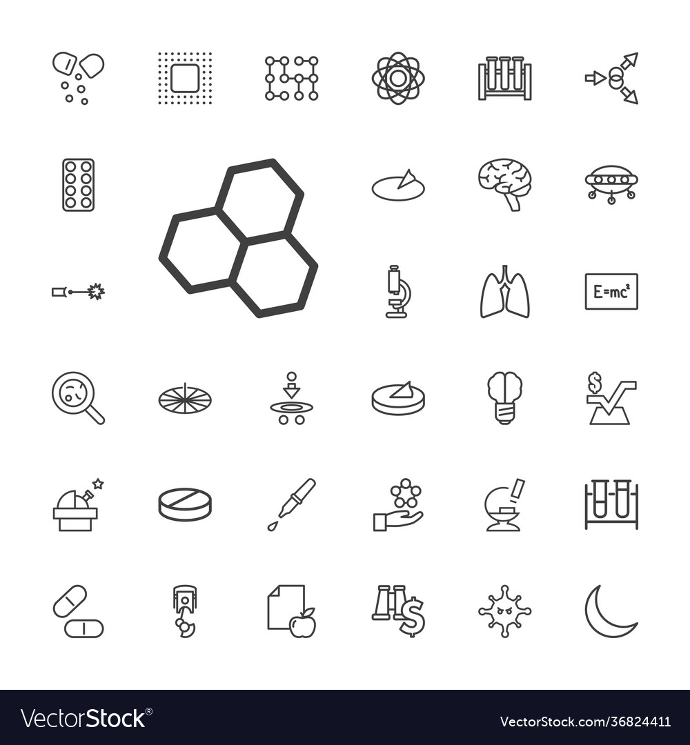 33 science icons