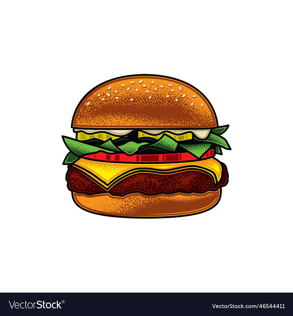 Burger Royalty Free Vector Image - VectorStock