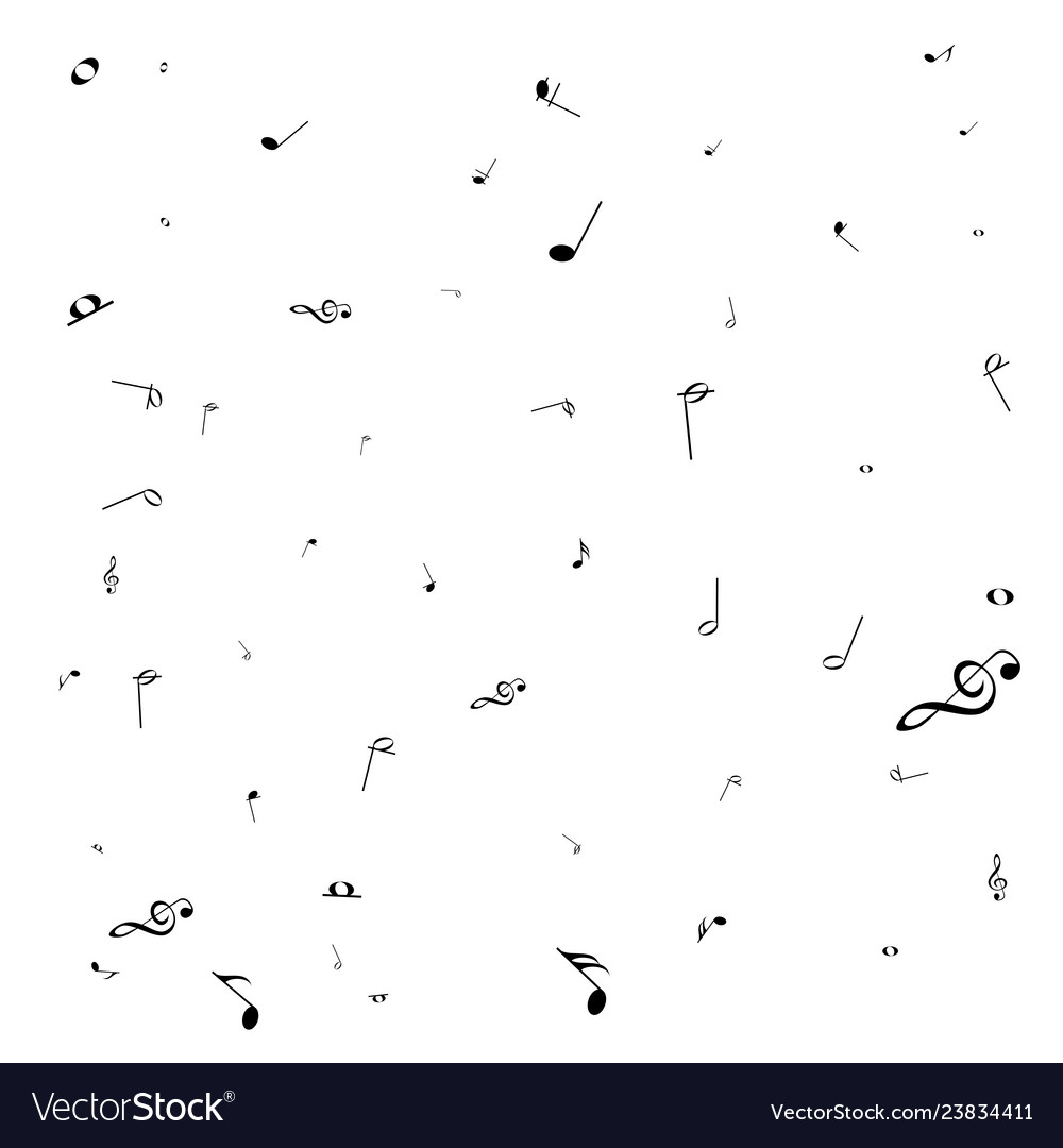 Music notes mensural musical notation black Vector Image