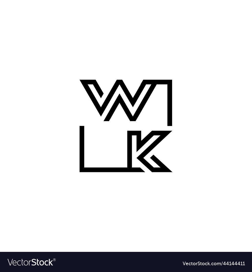 Wk futuristic in line concept with high quality Vector Image