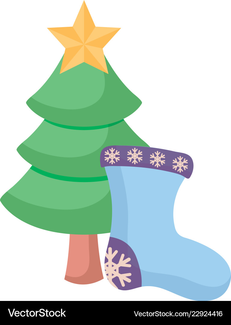 Christmas tree design Royalty Free Vector Image