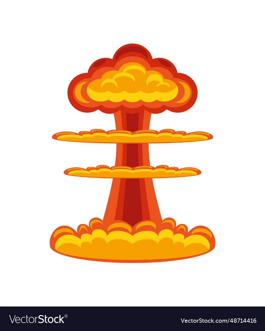 Explosion effect clouds icon Royalty Free Vector Image