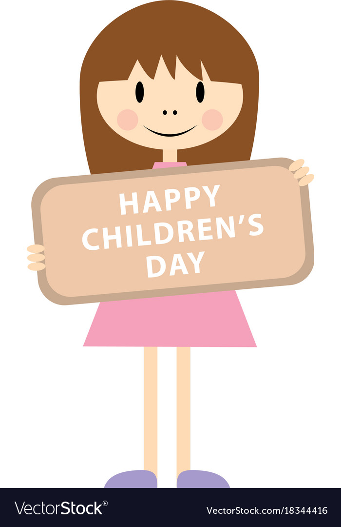 Happy children day cartoon Royalty Free Vector Image Happy children day cartoon Royalty Free Vector Image