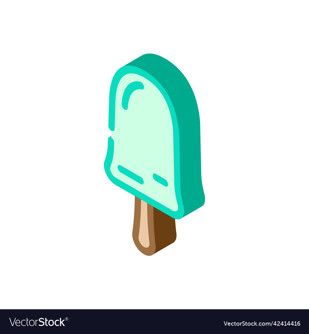 Ice cream isometric icon