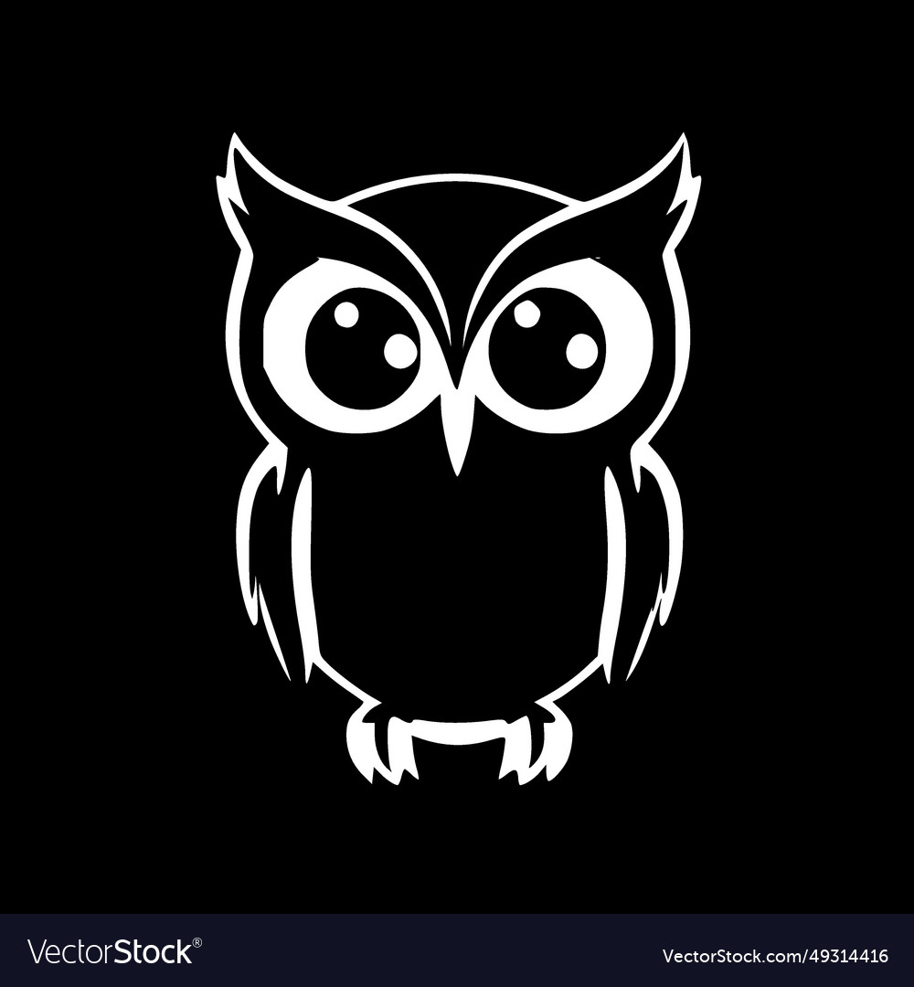 Owl - minimalist and simple silhouette