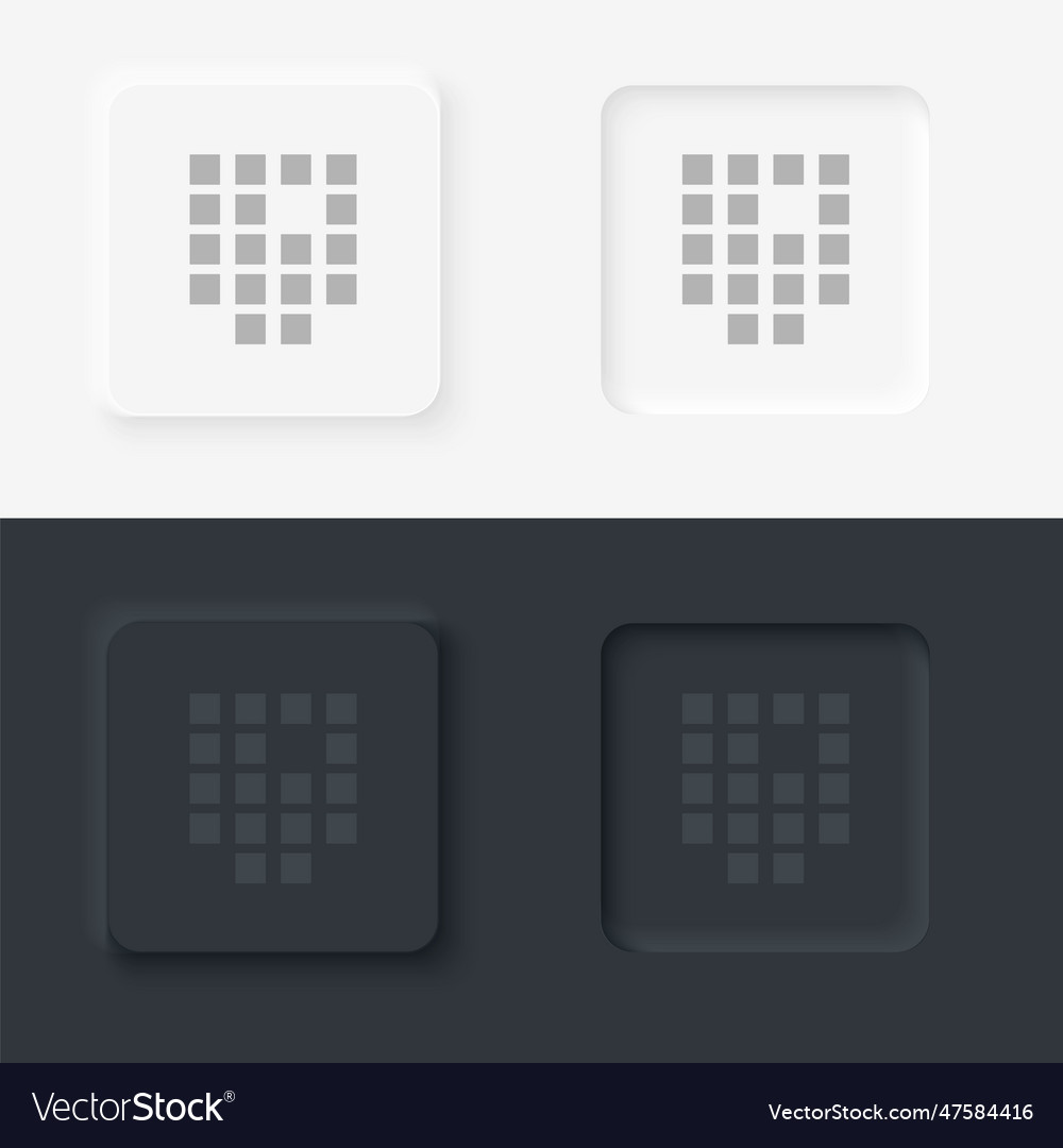 Sequence biology neomorphism style icon Royalty Free Vector