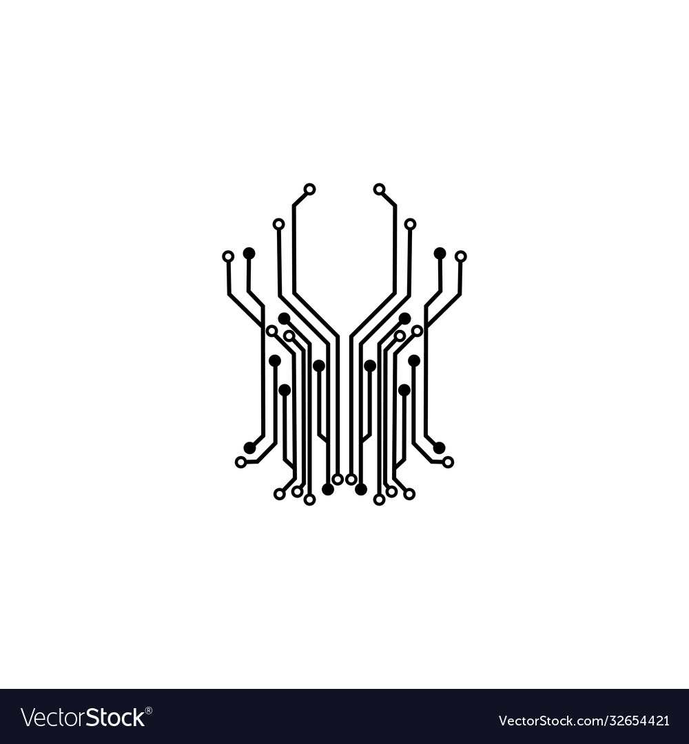 Circuit logo template