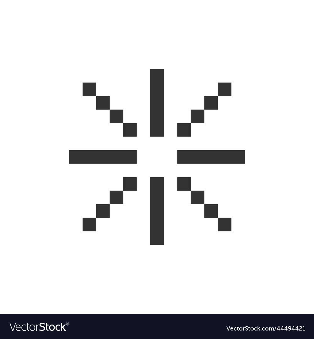 Loading indicator pixelated ui icon