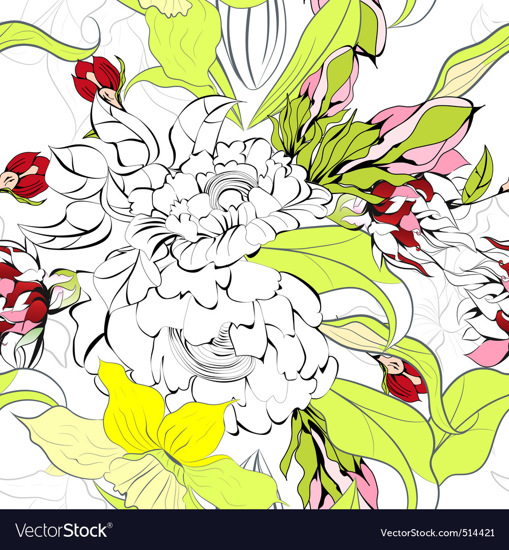 Summer seamless wallpaper Royalty Free Vector Image