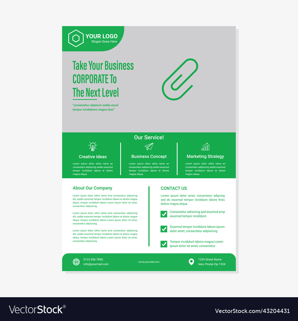 Flyer and brochure design template