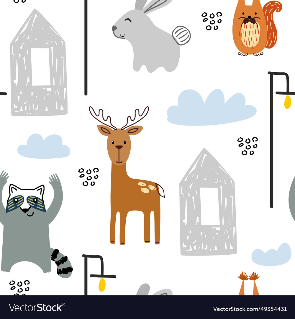 Forest animals Royalty Free Vector Image - VectorStock