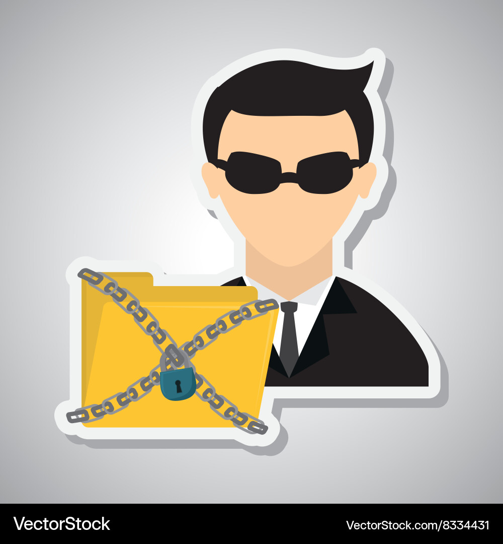 Hacker icon design Royalty Free Vector Image - VectorStock