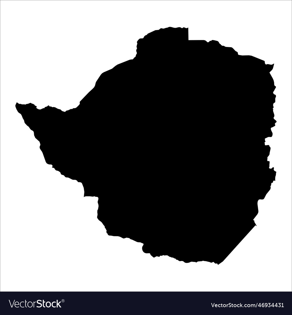 High detailed map zimbabwe new map 2023 Royalty Free Vector