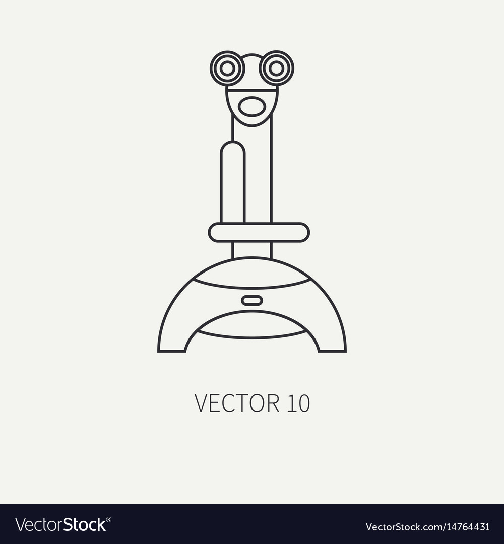 Line flat computer part icon joystick