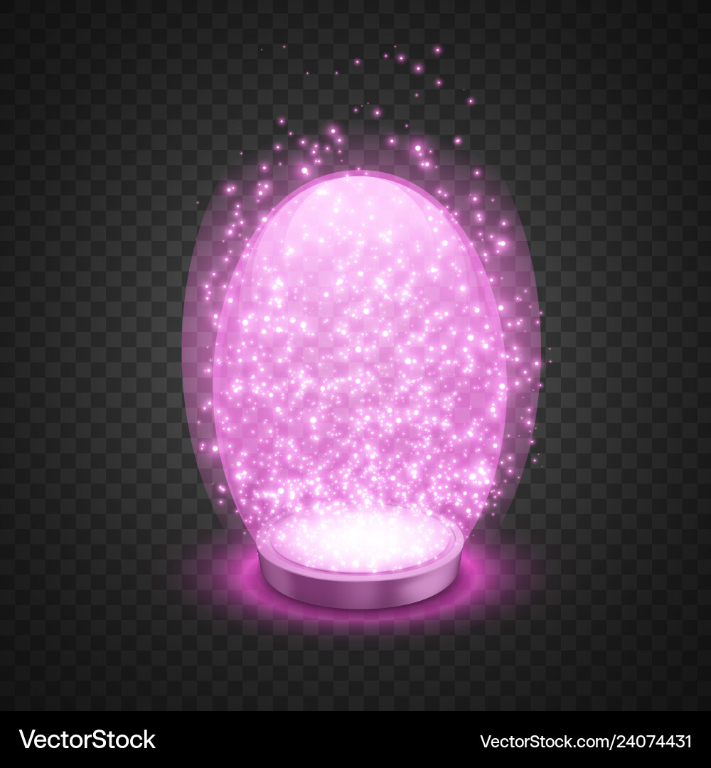 Magic snow globe Royalty Free Vector Image - VectorStock